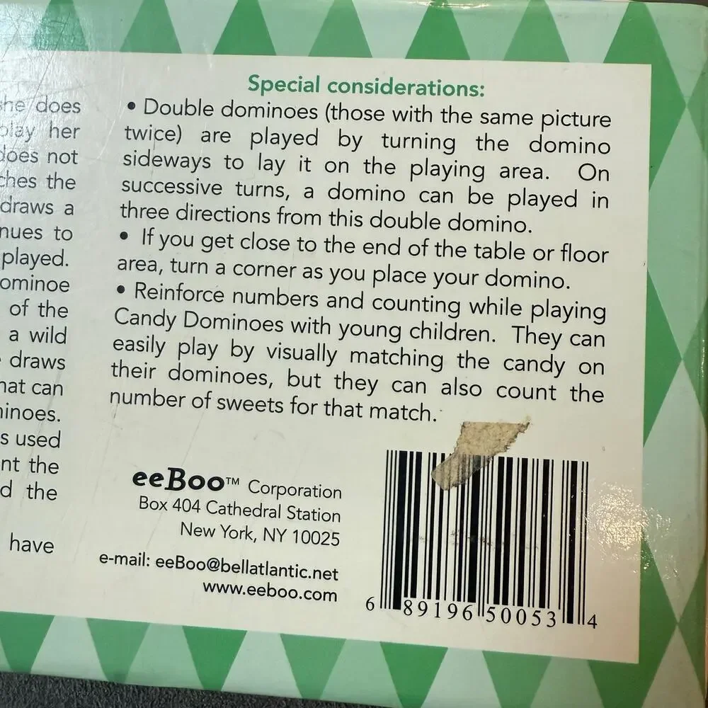 Eeboo Candy Dominoes Complete Rare Game Cute Toddler Preschool Kids - Picture 6 of 7